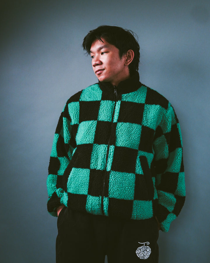 TANJIRO REVERSIBLE SHERPA & WINDBREAKER JACKET