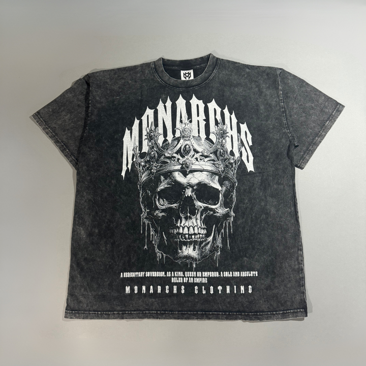 THE KING "PREMIUM VINTAGE" OVERSIZED TEE IN BLACK
