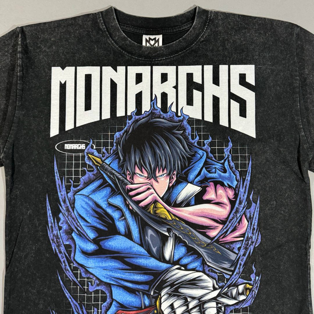 MONARCH "PREMIUM VINTAGE" OVERSIZED TEE IN BLACK